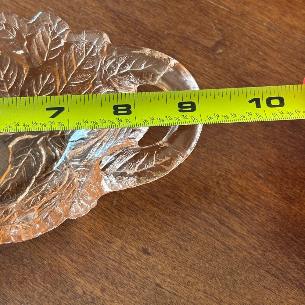 vintage Indiana Glass pink depression glass relish dish Sweet Pear pattern